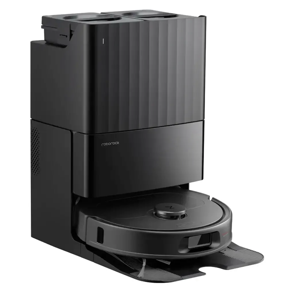 Aspirador Robô Roborock QR 598 8000Pa 5200mAh Preto + Estação de Esvaziamento Automático