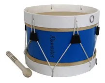 Bombo Tradicional Adamastor Nº1 Azul/Aro Branco 28cm