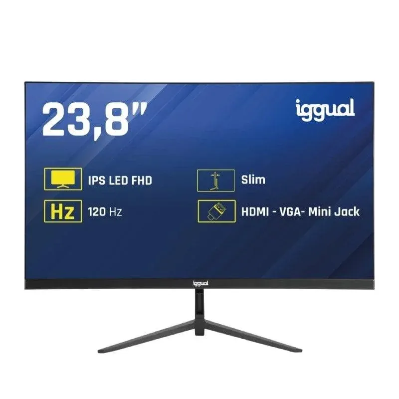 Monitor iggual IGG319413 23.8" FullHD 120Hz IPS Frameless 1ms HDMI VGA