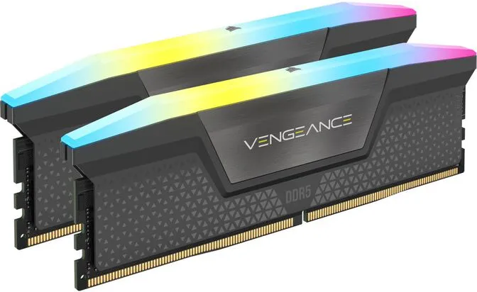 Corsair Kit 32GB (2 x 16GB) DDR5 6000MHz Vengeance RGB EXPO Black CL30