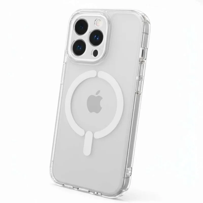 Funda para móvel Reforçada Antiyellow Transparente Compatível MagSafe para iPhone 15 Pro Max