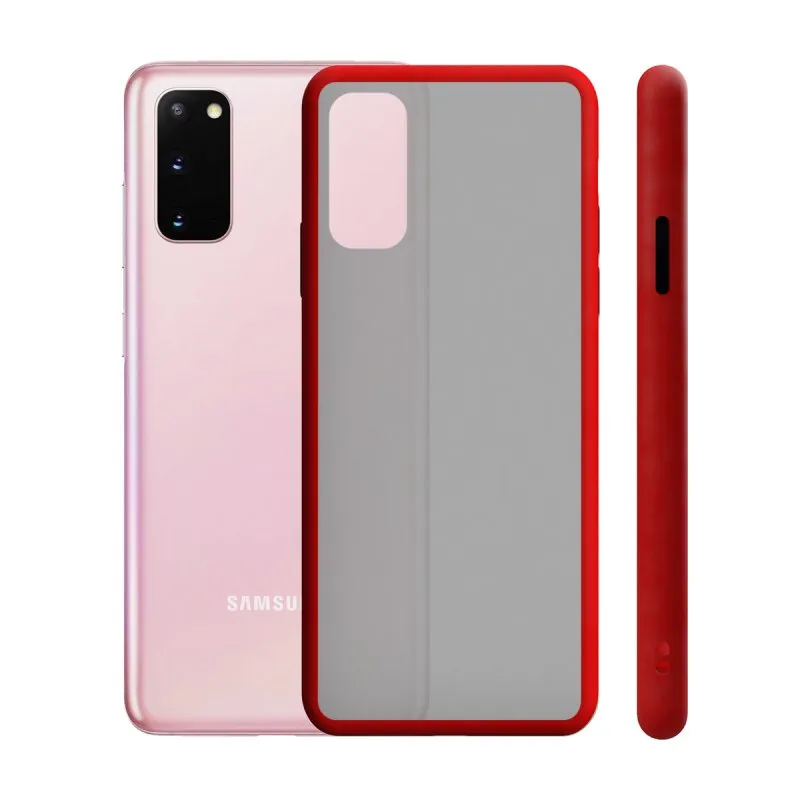 Ksix Capa Duo Soft Vermelha para Samsung Galaxy S20