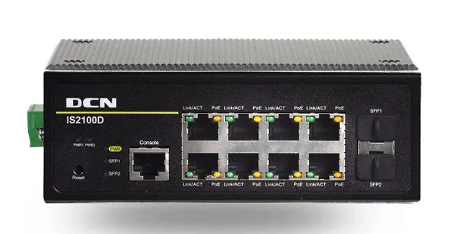 DCN Europe IS2100D-2GF8GT-P-R2 8x10/100/1000Base-T IS2100D-2GF8GT-P-R2