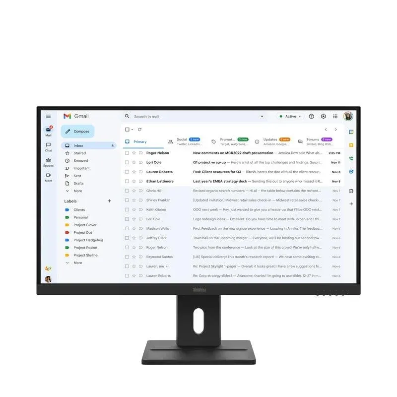 Monitor Lenovo ThinkVision E27-40 27" FullHD 100Hz IPS Altifalantes 6ms