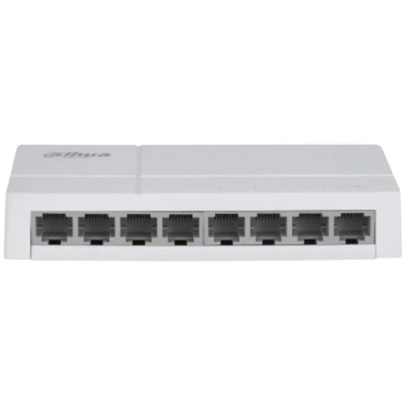 Switch Dahua DH-SF1008 Fast Ethernet 8 Portas PoE Desktop 1,6Gbps