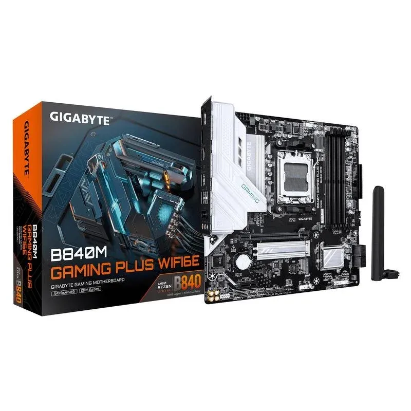 Motherboard Gigabyte B840M GAMING PLUS B840 AM5 DDR5 Micro ATX WiFi 6E RGB