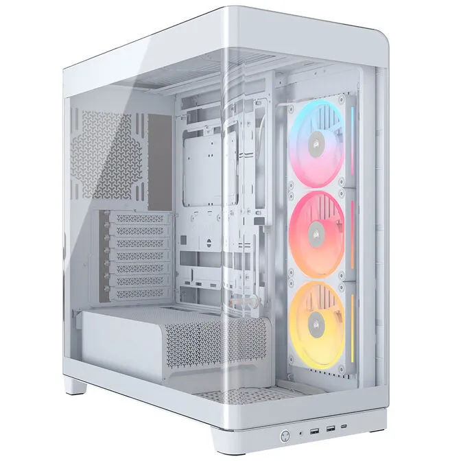 Caixa E-ATX Corsair 4500X LX-R RGB Branca Vidro Temperado