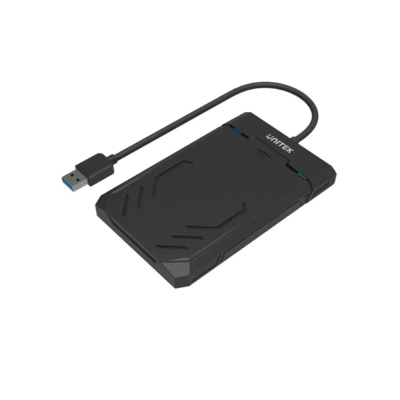 UNITEK Y-3036 Caixa USB 3.2 Gen1 UASP Plug and Play para HDD/SSD 2.5" SATA Preta