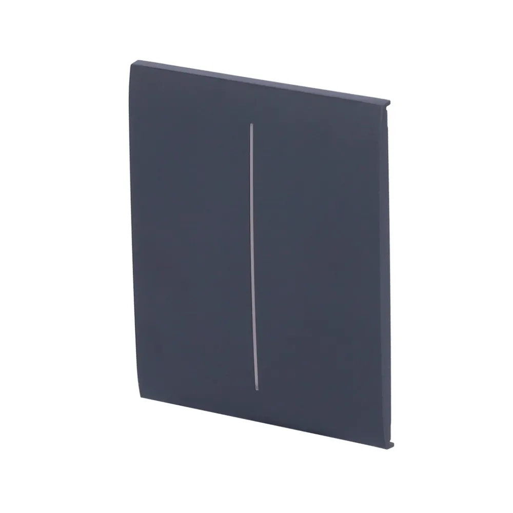 Painel Táctil Central para Interruptor de Luz Dupla Grafite - AJ-CENTERBUTTON-2G-GRA