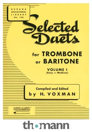 Rubank Publications Selected Duets for Trombone 1
