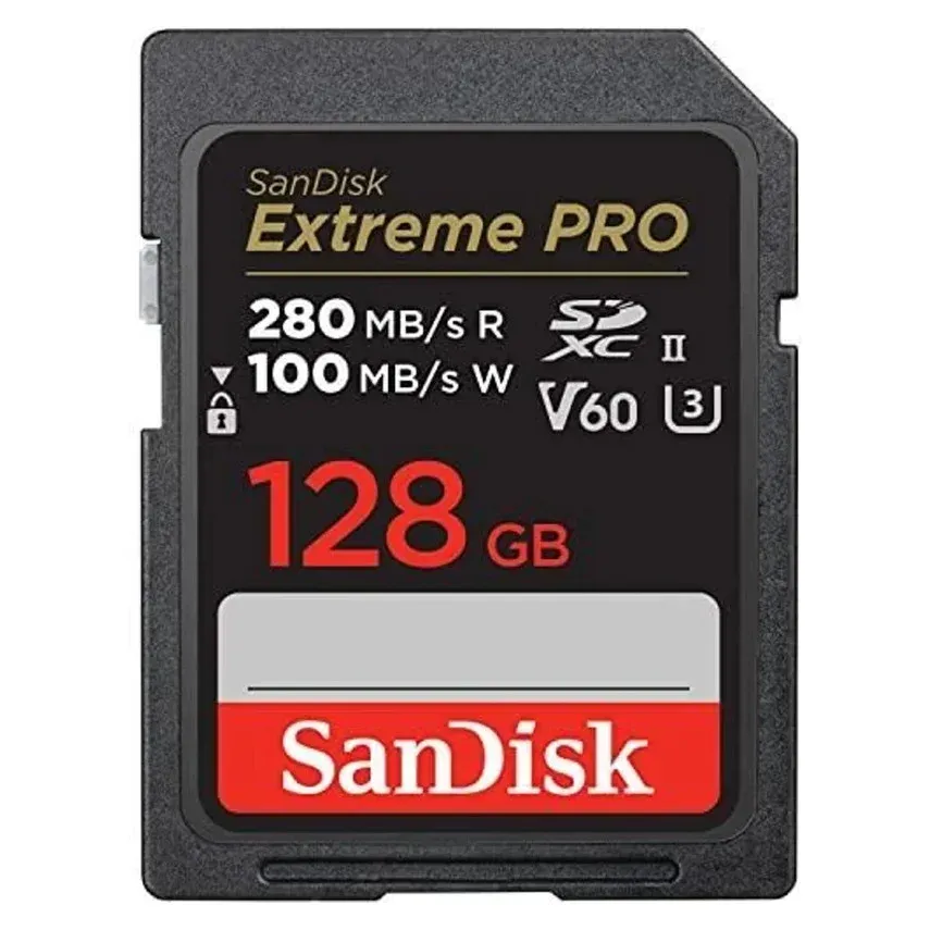 Cartão de Memória SanDisk SDSDXEP-128G-GN4IN 128GB SDXC UHS-II V60 280MB/s