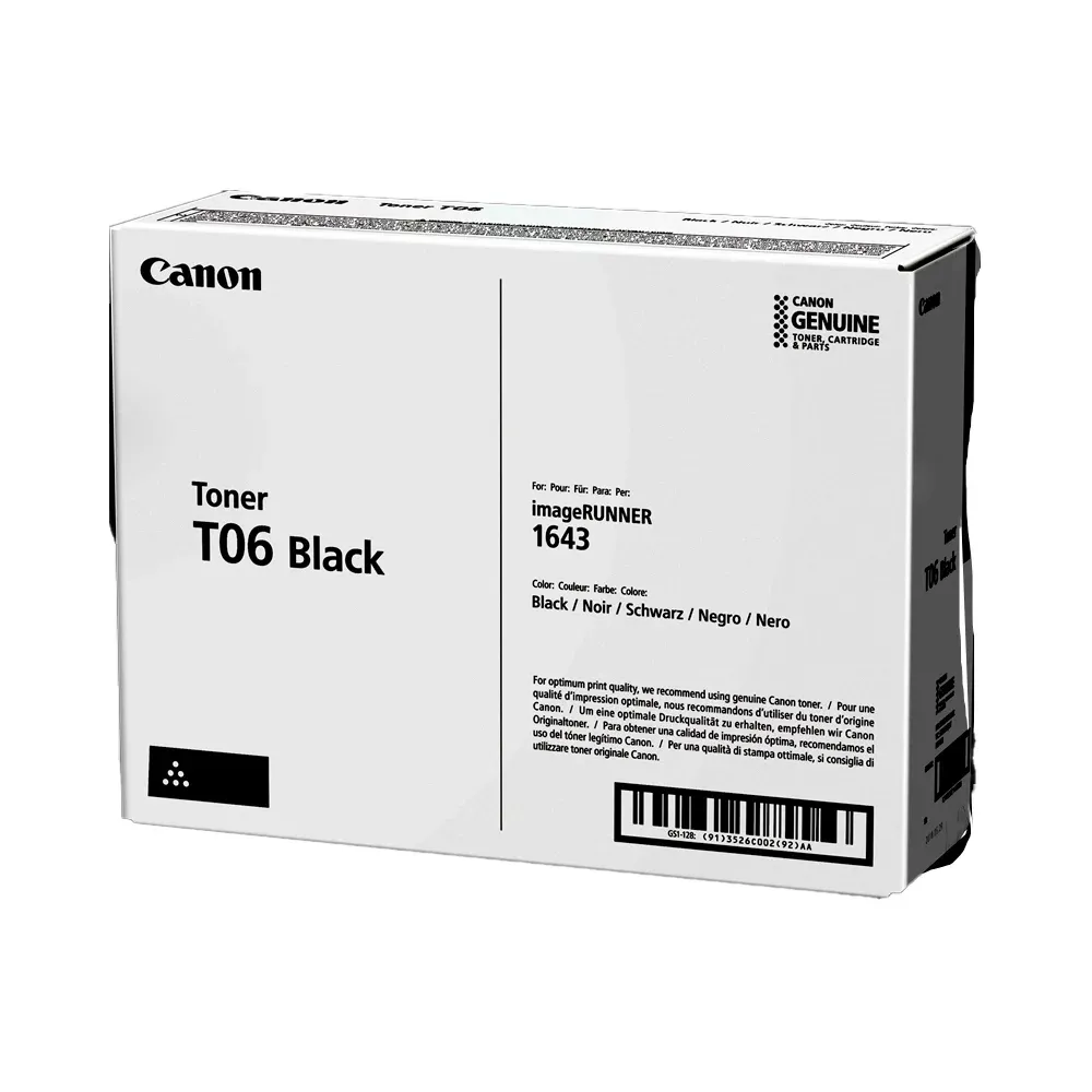 Toner original canon t06 preto