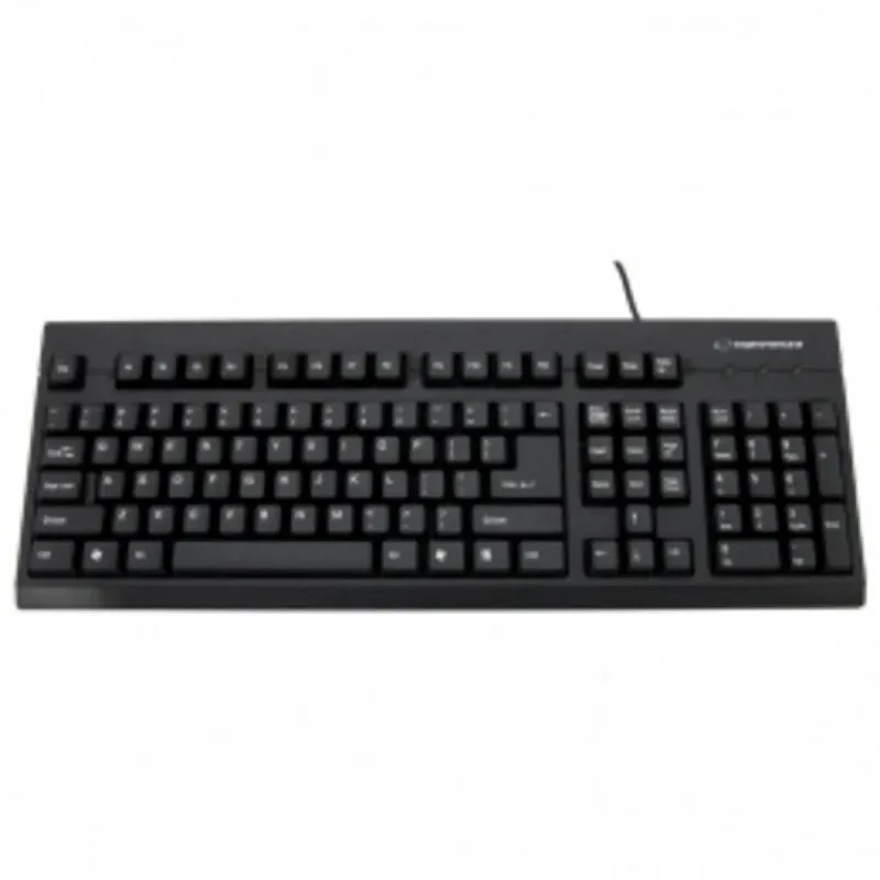 Teclado de membrana Esperanza TK101 layout PT USB elegante preto