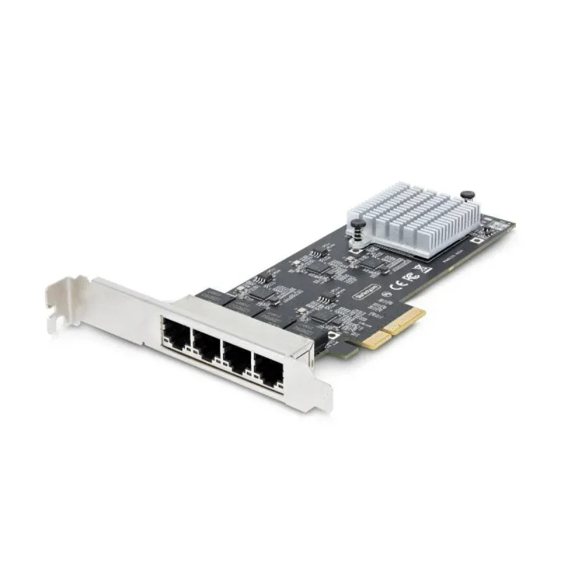 Tarjeta de Red StarTech.com I225-V PCI Express 2.0 2,5GbE 4 Portas NBASE-T Low Profile