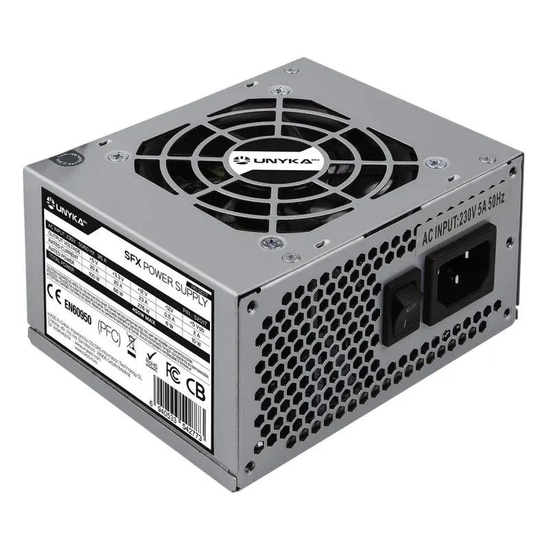 Fonte de Alimentação SFX 450W 100mm x 125mm x 65mm