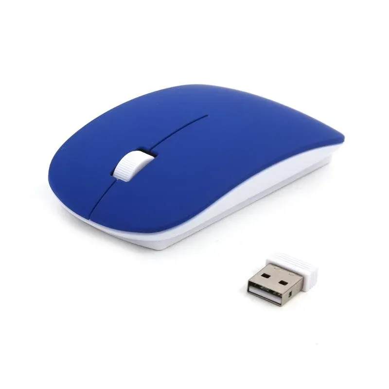 Ratón Omega OM0414WBDB RF sem fios 1000 DPI Azul Branco Ambidestro