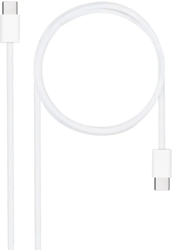 Cabo USB 2.0 60W 3A Nanocable USB-C M/M 1 M Branco