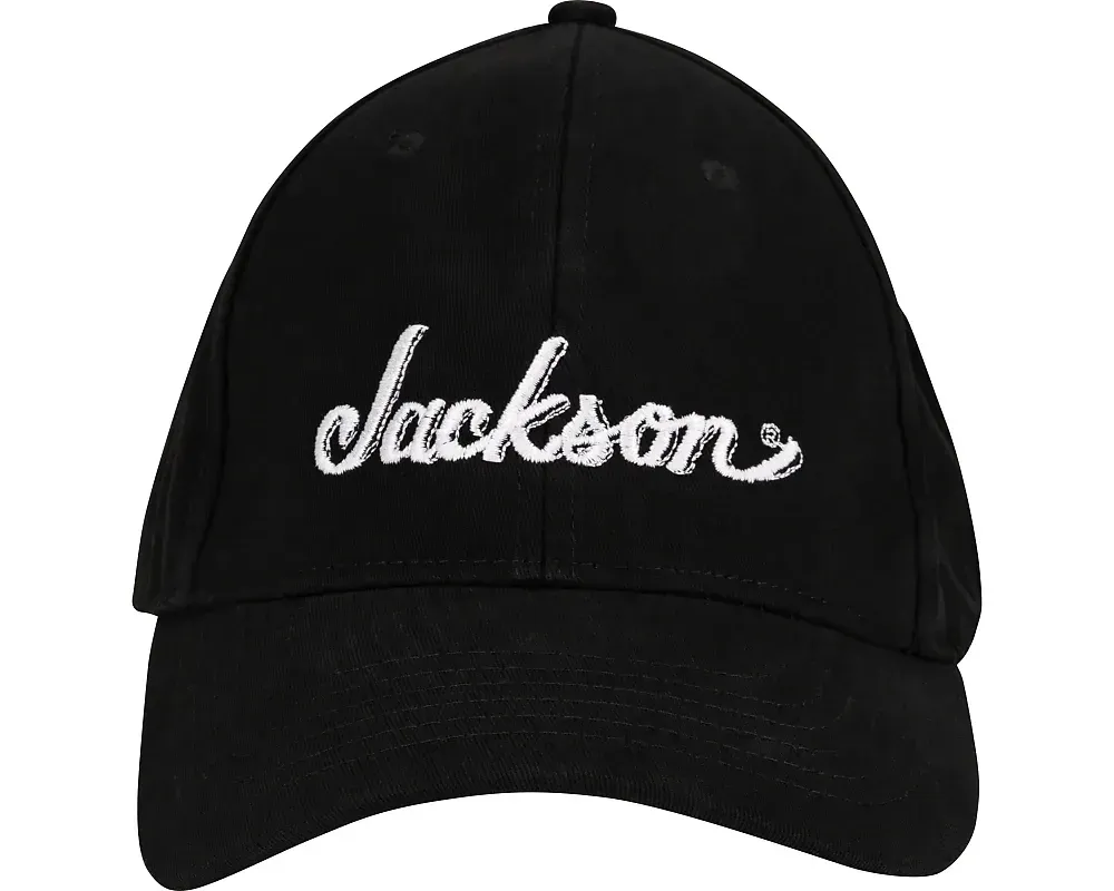 Jackson Logo Flexfit Hat, Black, S/M