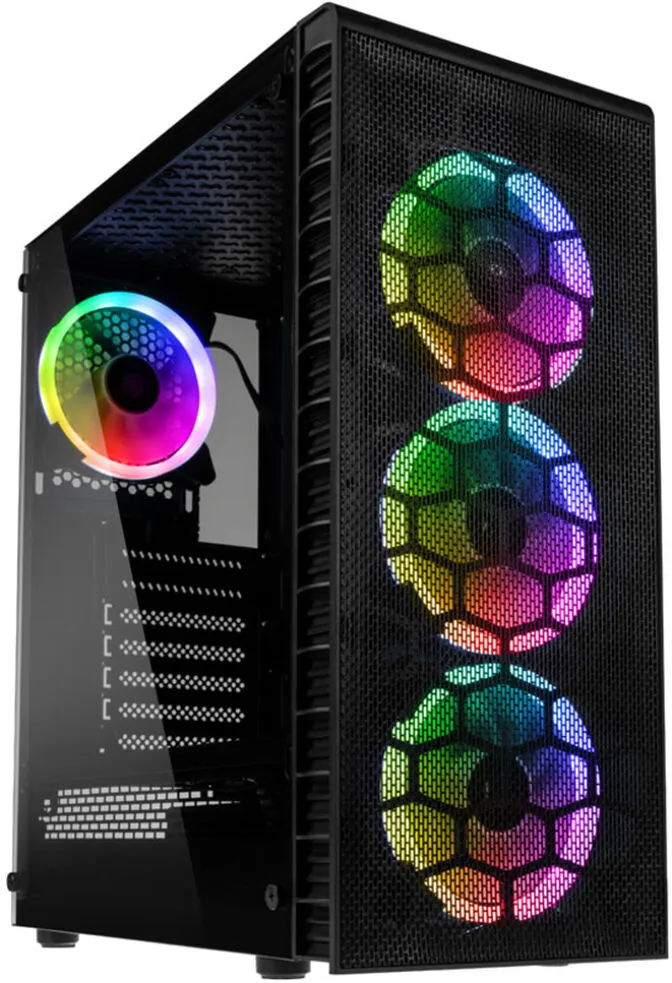 Caixa ATX Kolink Observatory Lite Mesh RGB Vidro Temperado