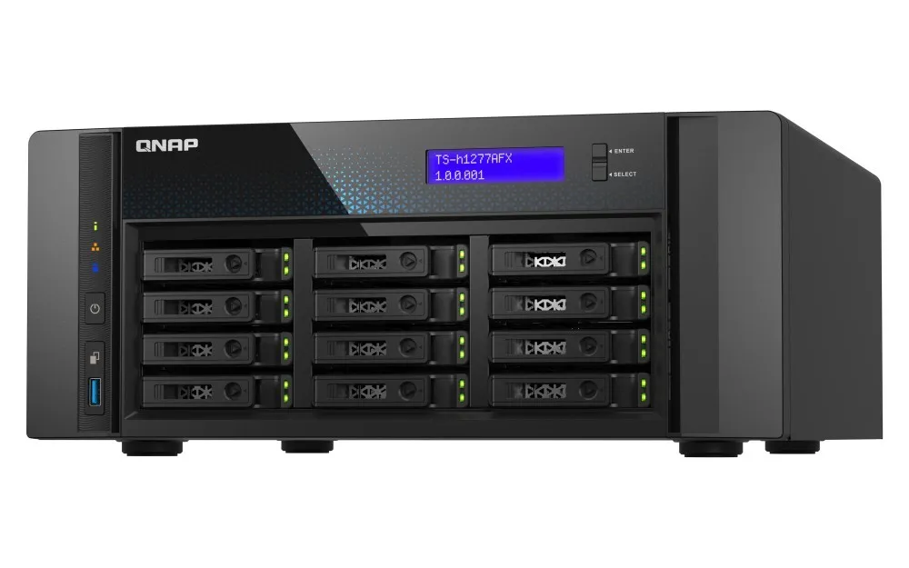 Servidor NAS torre QNAP AMD Ryzen 7 32GB DDR5 12 baías QuTS hero