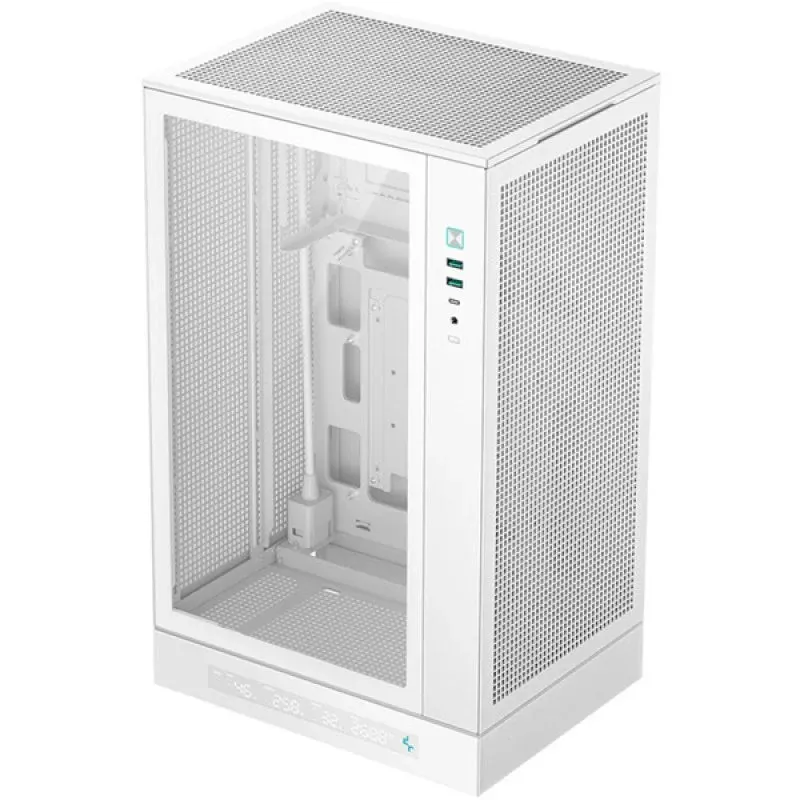 Caixa DeepCool CH270 Digital Mini Torre Micro-ATX Vidro Temperado Branca