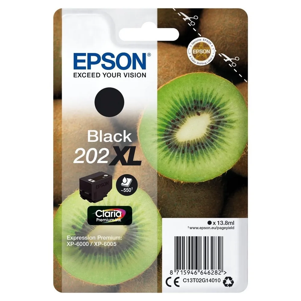 Tinteiro 202XL Preto (550 Páginas) – EPSON
