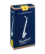 Palheta Clarinete Alto Mib Vandoren Tradicional 3.0 Cx 10-Un