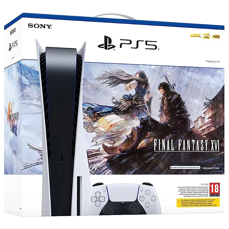 Consola Sony Playstation 5 Edição Disco 825GB + Final Fantasy XVI
