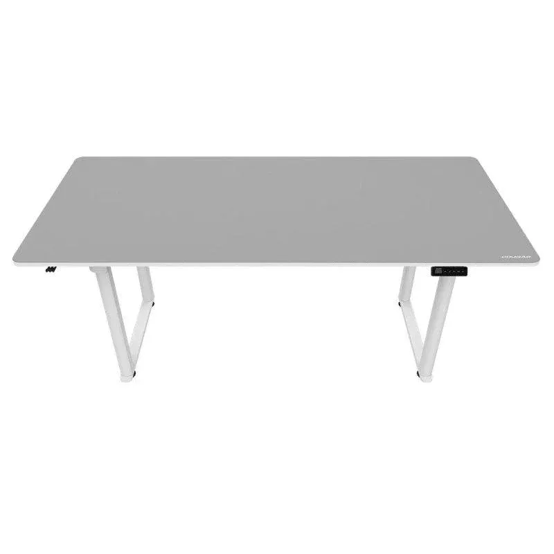 Mesa Gaming Cougar 180cm Fibra de Carbono Branco com Ajuste Elétrico