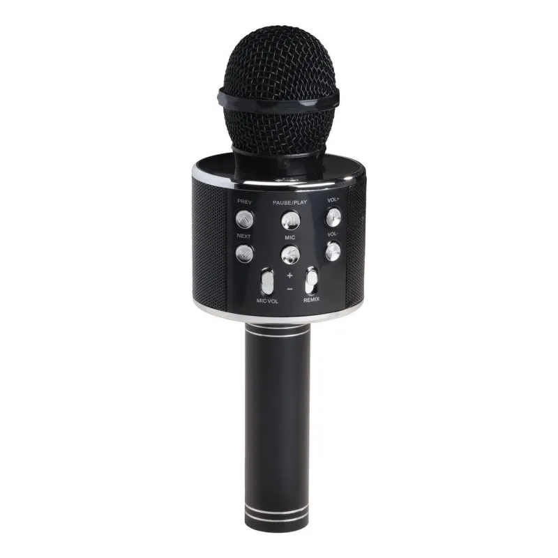 Microfone Denver KMS-20BMK2 sem fios Bluetooth 3,5 mm com altifalante integrado