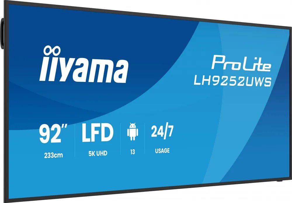 iiyama LH9252UWS-B1AG Ecrã de Sinalização 92" VA LH9252UWS-B1AG