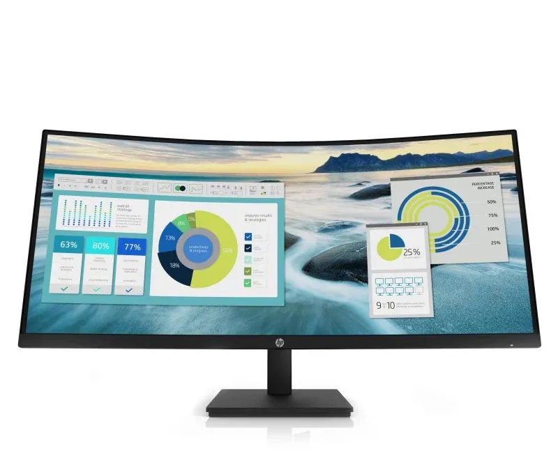 Monitor HP 34" P34HC G4 VA WQHD 21:9 Curvo 60Hz