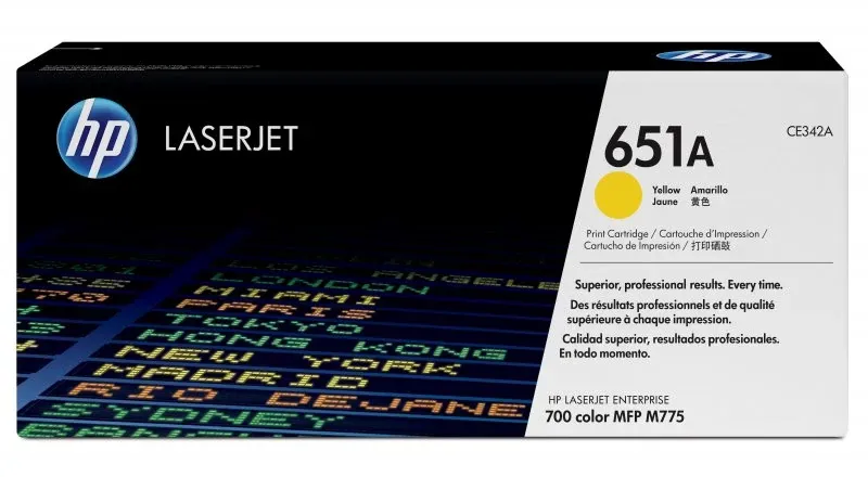 HP 651A Yellow LaserJet Toner Cartridge
