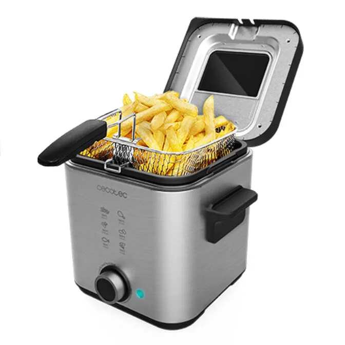 Fritadeira a Óleo Cecotec CleanFry Advance 1500 1.5L 900W Inox