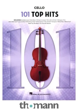 Hal Leonard 101 Top Hits for Cello