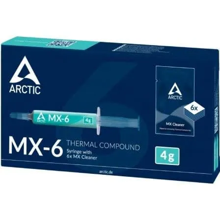 Massa Térmica MX-6 4 g + 6 Toalhetes de Limpeza Arctic