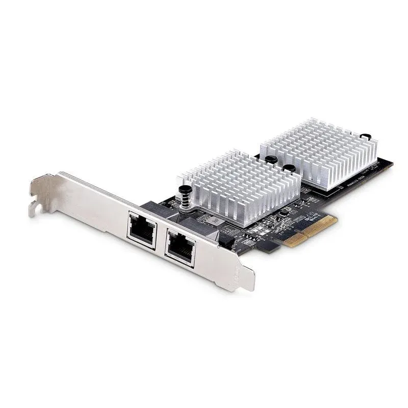 Tarjeta de Red Startech PCIe 3.0 x4 10GbE RJ45 Dual Portas Jumbo Frames