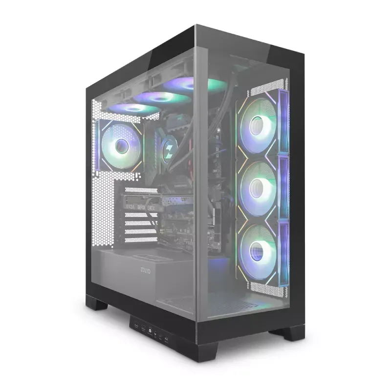 Caixa ATX Zolyd Vexora Preta Infinity Mirror ARGB