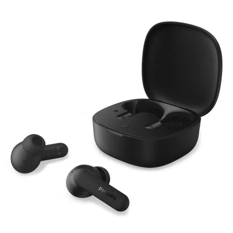 Auriculares Philips TAT2100 sem fios Bluetooth 6.0 para chamadas e música pretos