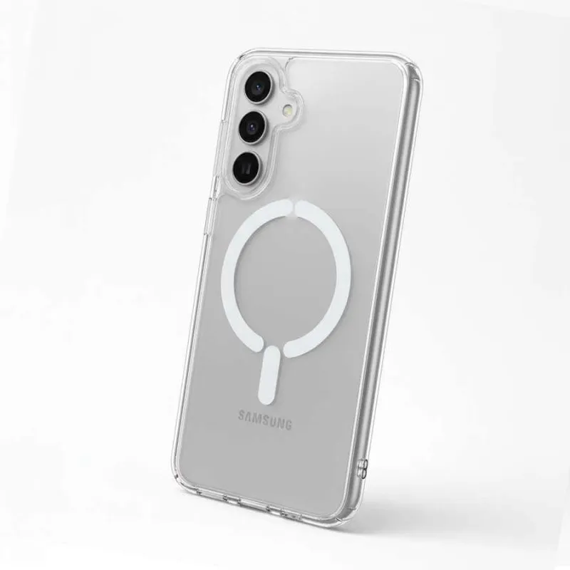Funda para móvel Transparente Compatível com MagSafe Antichoque para Samsung Galaxy A17