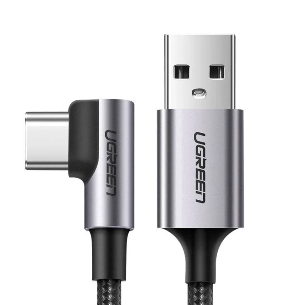 Cabo Ugreen Angled USB Tipo C 2m Cinzento