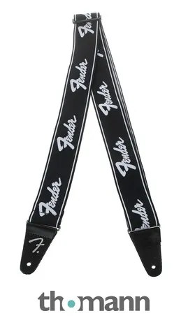 Fender Running Logo Strap BW