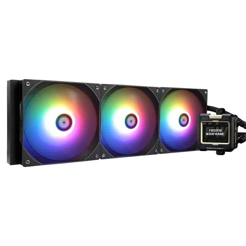 Refrigeración Líquida Thermalright Frozen Warframe 420mm 3 Ventiladores ARGB Ecrã LCD