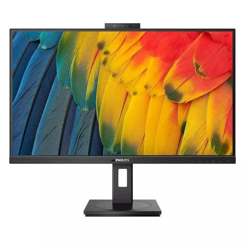 Monitor Philips 5000 Series 27B1U5601H 27" Quad HD 75Hz IPS USB-C Webcam Altura Ajustável