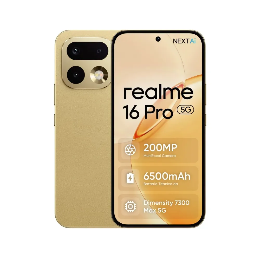 Realme 16 Pro 5G 256GB/8GB Dual SIM Dourado
