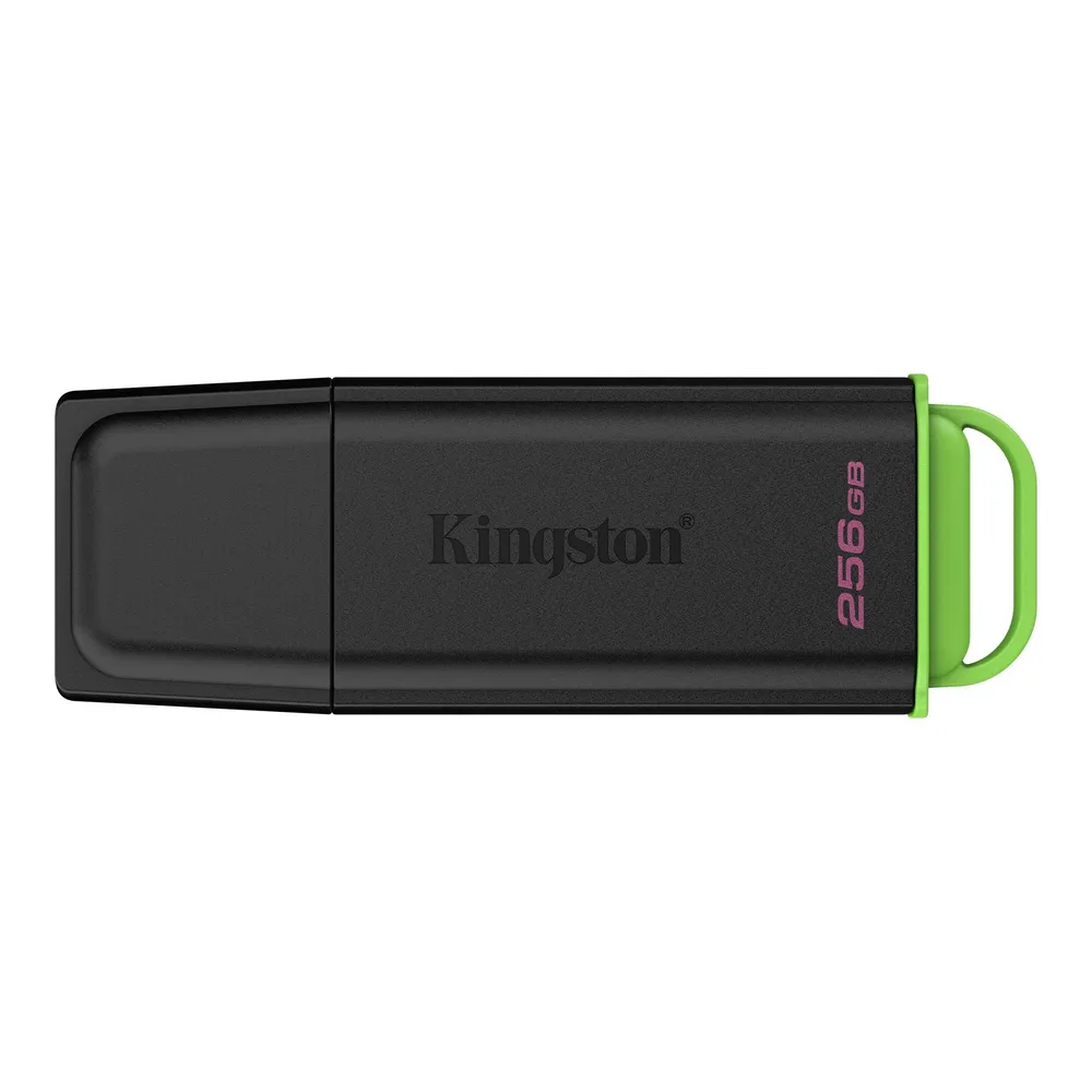 Pen Drive Kingston DataTraveler Exodia 256GB USB 3.2 Gen 1 Type-A Preta/Verde