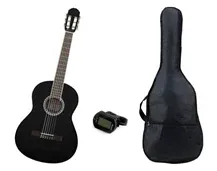 Pack Guitarra Clássica 3/4 VGS 176 Preto c/Saco e Afinador