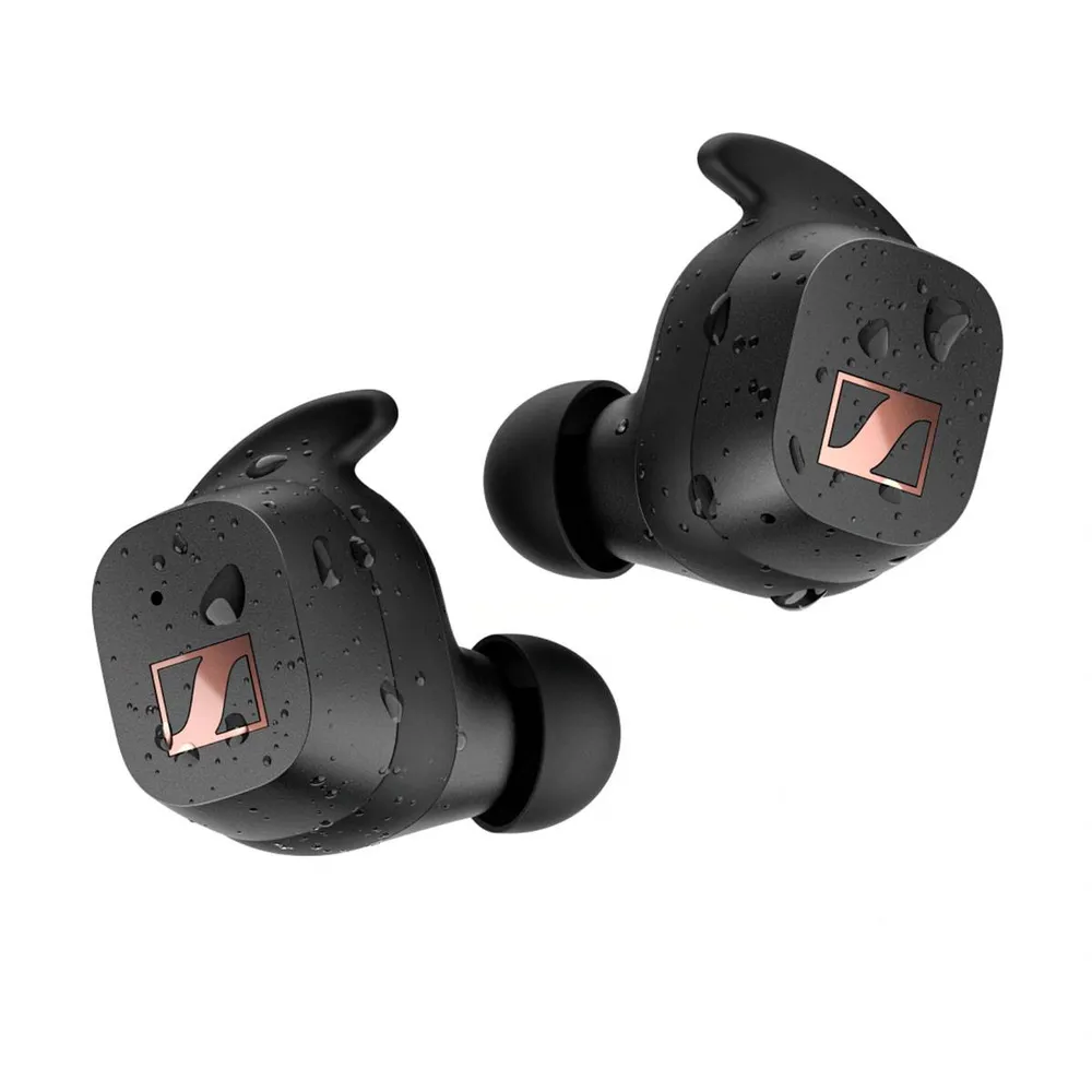 Earbuds Sennheiser Sport True Wireless Pretos