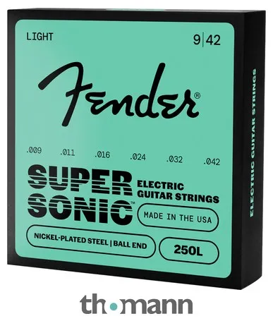 Fender 250L NPS Ball End 9-42 3 Pack