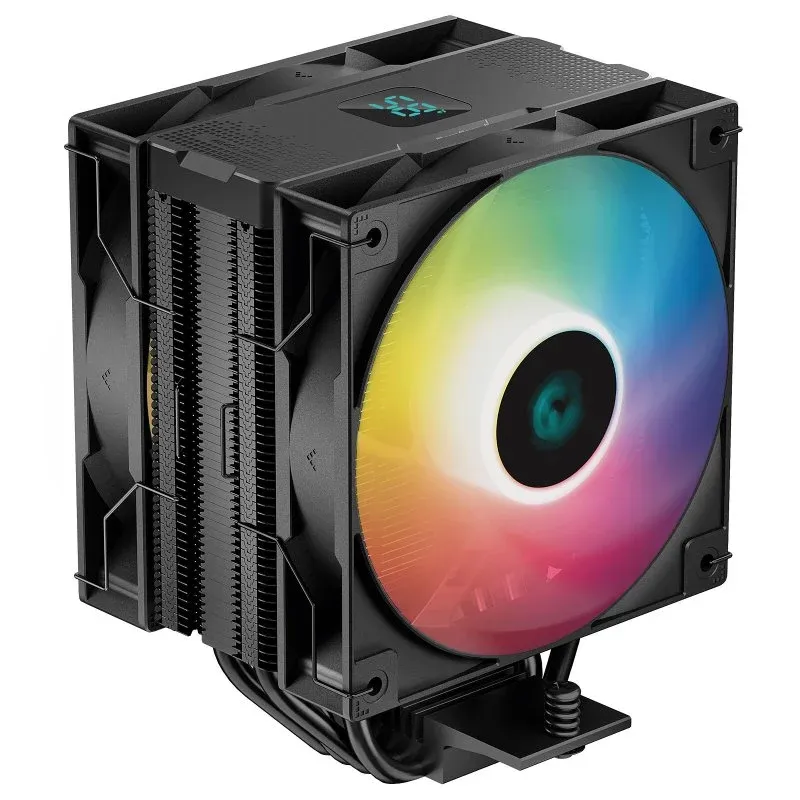 Cooler CPU DeepCool AG400 Digital Plus ARGB Cooler de CPU 2x120mm Preto